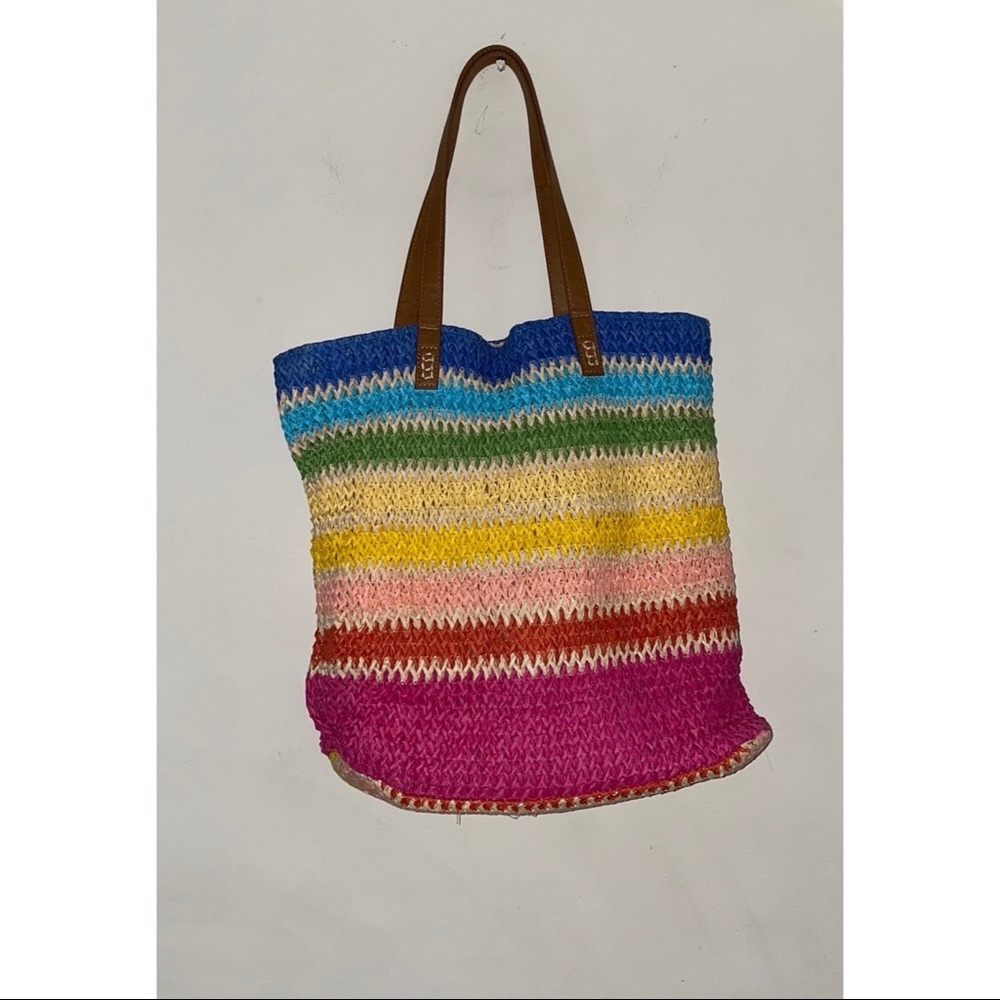 Multicolor woven bag